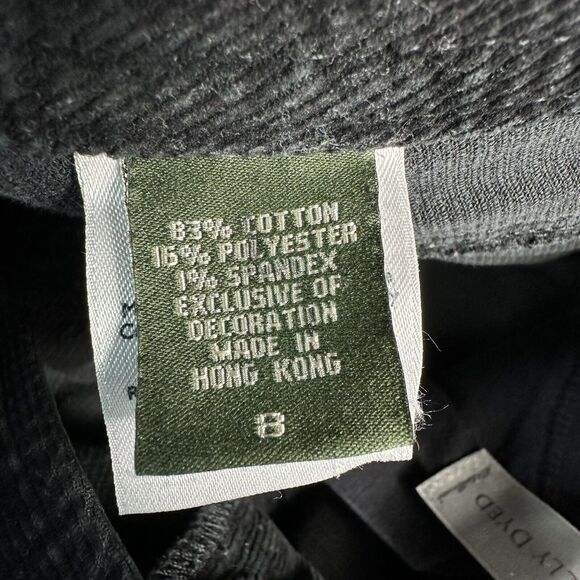 Eddie Bauer Size 8 Black Boot Cut Mid Rise Corduroy Pants Slacks Trouser 28x30.5 - Picture 9 of 11